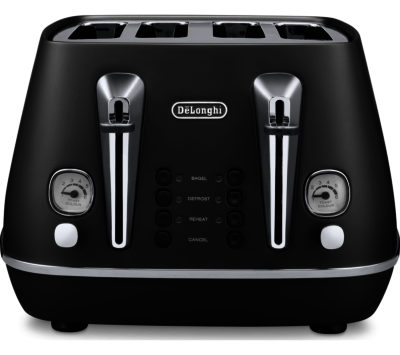 DELONGHI  Distinta CTI4003.BK 4-Slice Toaster - Black
